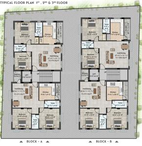 Project Image of 702.0 - 732.0 Sq.ft 2 BHK Apartment for buy in Sarvaam Sai Mangalam Flats