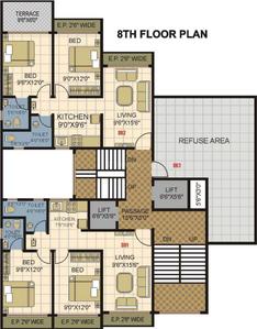 Project Image of 683.0 - 900.0 Sq.ft 1 BHK Apartment for buy in Phoenix Avenue