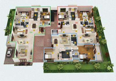 Project Image of 1250.0 - 2475.0 Sq.ft 2 BHK Apartment for buy in Sipani Phoenix Grande