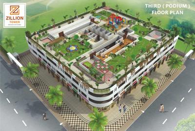 Project Image of 0.0 - 1000.0 Sq.ft 2 BHK Apartment for buy in Ana Zillion Tower
