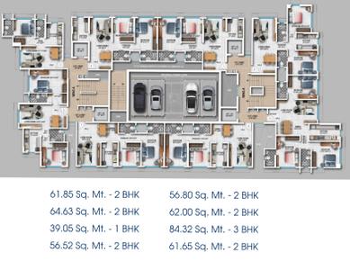 Project Image of 420.0 - 964.0 Sq.ft 1 BHK Apartment for buy in Naumi Shresht