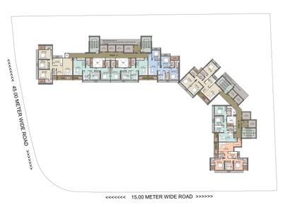 Project Image of 683.72 - 1039.79 Sq.ft 2 BHK Apartment for buy in Satyam Surya Manhattan