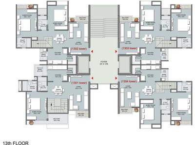 Project Image of 716.77 - 1131.39 Sq.ft 2 BHK Apartment for buy in Shridev Dev Aurum