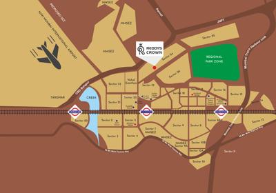 Project Image of 357.25 - 423.24 Sq.ft 1 BHK Apartment for buy in Reddys Crown
