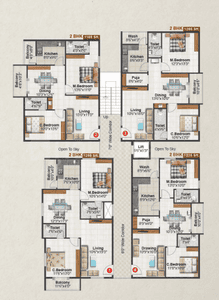 Project Image of 1160.0 - 2175.0 Sq.ft 2 BHK Apartment for buy in AR The Nest