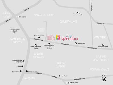 Project Image of 1300 Sq.ft 2 BHK Apartment / Flat for sale in Wanowrie for Rs. 8500000