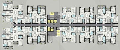 Project Image of 1040.0 - 1921.59 Sq.ft 3 BHK Apartment for buy in ZX Atulyam