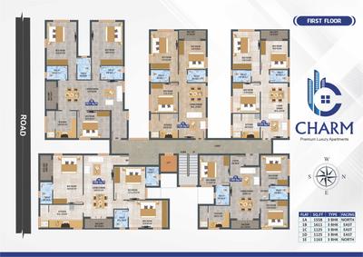 Project Image of 1101.0 - 1611.0 Sq.ft 3 BHK Apartment for buy in Vestas Charm