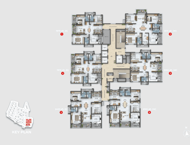 Project Image of 1645.0 - 2860.0 Sq.ft 3 BHK Apartment for buy in Asbl Landmark