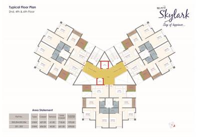 Project Image of 606.0 - 657.0 Sq.ft 2 BHK Apartment for buy in Eklavya Skylark