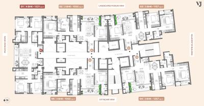 Project Image of 643.0 - 1604.0 Sq.ft 2 BHK Apartment for buy in VJ Pratik Nagar Palladio Kothrud Central