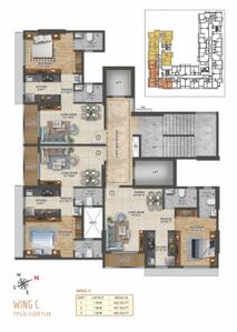 Project Image of 457.0 - 752.0 Sq.ft 1 BHK Apartment for buy in The Meridian Towers