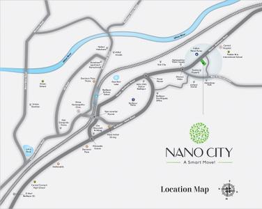 Project Image of 348.64 - 469.95 Sq.ft 1 BHK Apartment for buy in Pinnacle Nano City Wing A