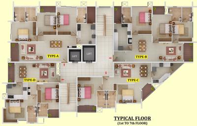 Project Image of 649.0 - 1651.0 Sq.ft 2 BHK Apartment for buy in Trinity New Castle
