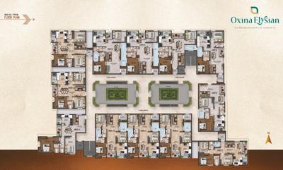 Project Image of 1412.65 - 1460.45 Sq.ft 2 BHK Apartment for buy in Oxina Elysian