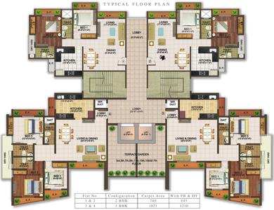Project Image of 845.0 - 1210.0 Sq.ft 2 BHK Apartment for buy in Aradia
