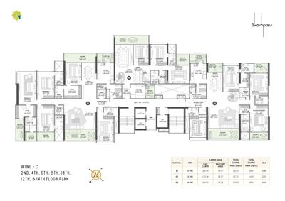 Project Image of 1693.0 - 4281.0 Sq.ft 3 BHK Apartment for buy in Sharada Akashparv C
