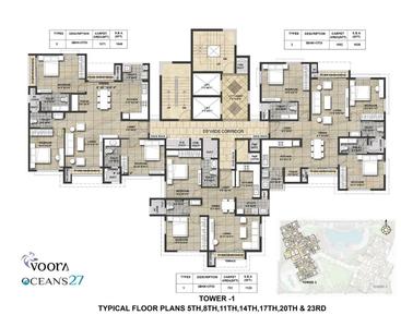 Project Image of 1120.0 - 1685.0 Sq.ft 2 BHK Apartment for buy in Voora Oceans 27