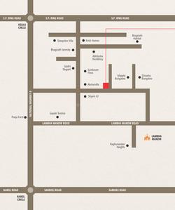 Dwarkesh Kanan Residency Location Plan 1