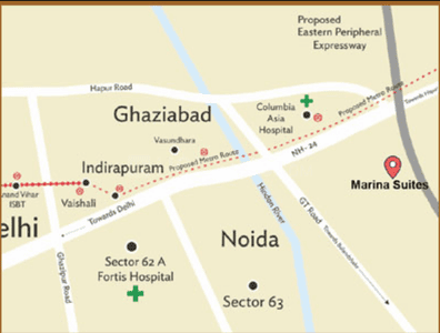 Project Image of 860.0 - 1475.0 Sq.ft 2 BHK Apartment for buy in Palm Marina Suites Phase 1