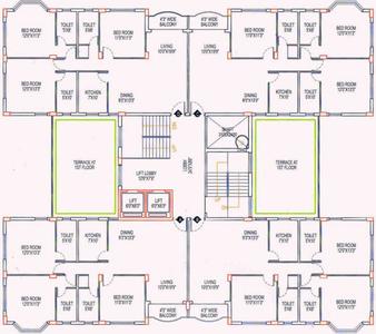 Project Image of 1547.0 - 1560.0 Sq.ft 3 BHK Apartment for buy in Liberty Uttam Tower