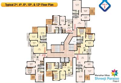 Project Image of 447.99 - 1154.11 Sq.ft 1 BHK Apartment for buy in Manohar Vikas Shreeji Paraiso Phase 2