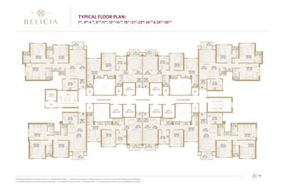 Project Image of 782.54 - 1546.25 Sq.ft 2 BHK Apartment for buy in Belicia