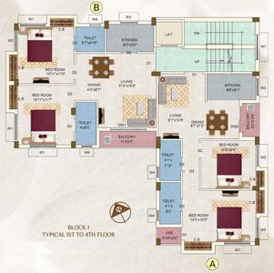 Project Image of 262.0 - 928.0 Sq.ft 1 BHK Apartment for buy in Nortech Eden Petals