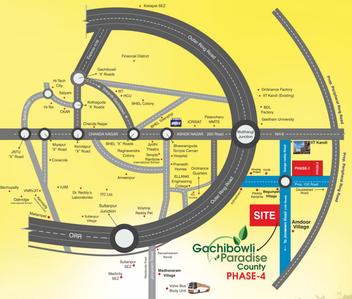 Project Image of 1303.0 - 4134.0 Sq.ft Residential Plot Plot for buy in SRR Gachibowli Paradise County Phase 4