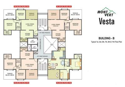 Project Image of 348.0 - 689.0 Sq.ft 1 BHK Apartment for buy in Mont Vert Vesta
