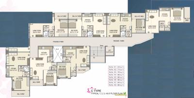 Project Image of 640.0 - 1290.0 Sq.ft 1 RK Apartment for buy in Shree Vishnu Datt Residency