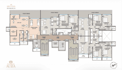 Project Image of 704.0 - 1499.0 Sq.ft 2 BHK Apartment for buy in Platinum Aura Wing A