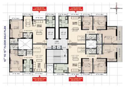 Project Image of 381.0 - 806.0 Sq.ft 1 BHK Apartment for buy in Global Yashwant Height