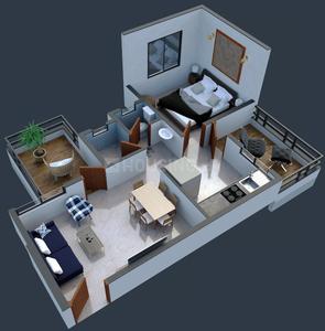 Project Image of 378.46 - 600.52 Sq.ft 1 BHK Apartment for buy in Sanskruti Homes