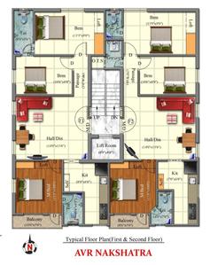 Project Image of 1001.0 - 1010.0 Sq.ft 3 BHK Apartment for buy in AVR Nakshatra