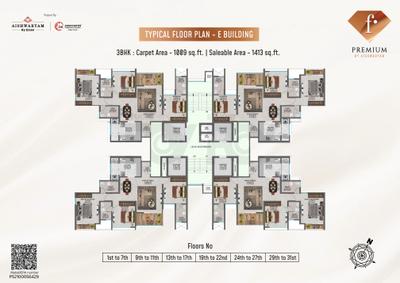 Project Image of 798.0 - 1717.0 Sq.ft 2 BHK Apartment for buy in F Premium