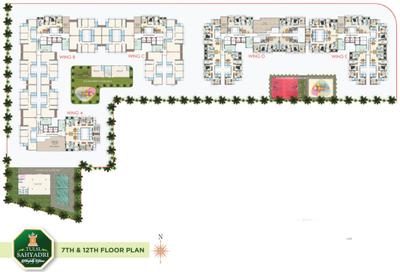 Project Image of 774.0 - 1102.0 Sq.ft 2 BHK Apartment for buy in Raj Tulsi Sahyadri