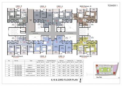 Project Image of 631.42 - 1087.0 Sq.ft 2 BHK Apartment for buy in Kohinoor Central Park Phase 1
