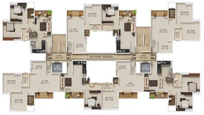 Project Image of 337.0 - 590.0 Sq.ft 1 BHK Apartment for buy in Horizon Akanksha Phase 1