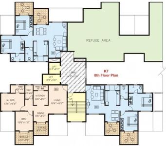Project Image of 885.0 - 1062.0 Sq.ft 2 BHK Apartment for buy in Kate Puram Phase 2