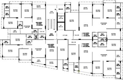 Project Image of 1908.0 - 2871.0 Sq.ft 3 BHK Apartment for buy in Aatrey Rudra Elegance