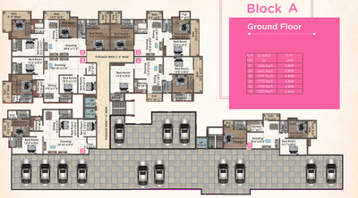 Project Image of 782.0 - 1947.0 Sq.ft 2 BHK Apartment for buy in Gulabi Mega City Apartment