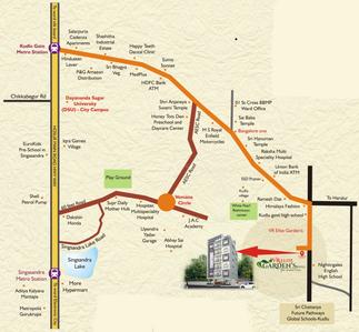 Project Image of 1317.0 - 1323.0 Sq.ft 3 BHK Apartment for buy in VR Elite Gardens Block 2