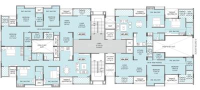 Project Image of 611.93 - 888.99 Sq.ft 2 BHK Apartment for buy in Anshul Casa H Building