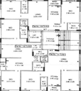 Project Image of 495.68 - 514.19 Sq.ft 2 BHK Apartment for buy in Sai Shivoham Heights
