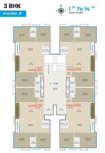 Project Image of 691.26 - 978.33 Sq.ft 2 BHK Apartment for buy in Mahalaxmi Sky Antilia