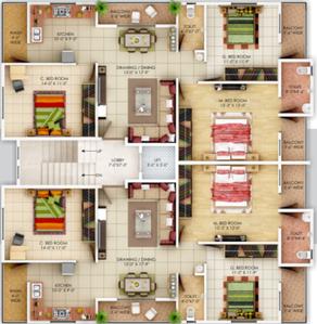 Project Image of 428.0 - 849.0 Sq.ft 2 BHK Apartment for buy in Empire Estate Wing A B C