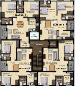 Project Image of 849.0 - 1248.0 Sq.ft 2 BHK Apartment for buy in Oliyas Serenity
