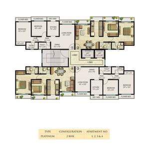 Project Image of 630.0 - 1350.0 Sq.ft 1 BHK Apartment for buy in Ekta Parksville Phase III