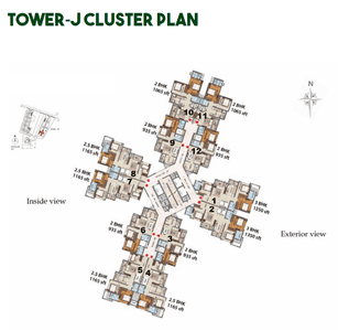 Project Image of 935.0 - 1350.0 Sq.ft 2 BHK Apartment for buy in Shriram Green Field Phase 2